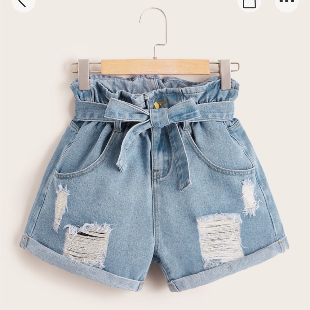 Denim shorts